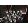 Image 2 : WATERFORD CRYSTAL CORDIAL GLASSES (16 PCS)