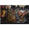 Image 4 : COLLECTION OF BUTTERFLY PINS & ORNAMENTS IN ETCHED GLASS TRAY (20 PCS)