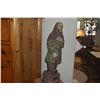 Image 4 : 26" 19TH CENTURY POLYCHROME WOOD CARVED STATUE