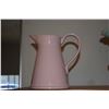 Image 6 : MCCOY POTTERY SWAN VASE, VINTAGE CAMARK POTTERY ART DECO TROPHY VASE & PINK CERAMIC PITCHER (3 PCS)