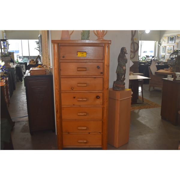 7 DRAWER DRESSER CHEST (31" X 21 1/2" X 64 3/4")