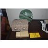 Image 1 : VINTAGE SEASHELL ENCRUSTED TRINKET BOX, WOODEN LAUHALA CARD CASE & PLATE (3 PCS) (DOES NOT INCLUDE S