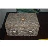 Image 3 : VINTAGE SEASHELL ENCRUSTED TRINKET BOX, WOODEN LAUHALA CARD CASE & PLATE (3 PCS) (DOES NOT INCLUDE S