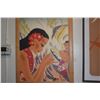 Image 2 : FRAMED PRINT ON CANVAS, "MENDING NET" AFTER FRANK MCINTOSH (23" X 30")