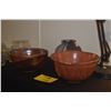 Image 2 : STONEWARE BOWLS & VASE (3 PCS)