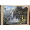 Image 2 : FRAMED OIL ON CANVAS, "THE ROAR OF FALLING WATERS" (RAINBOW FALLS); SIGNED G. EGUCHI (GEORGE) 2018 (