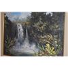 Image 4 : FRAMED OIL ON CANVAS, "THE ROAR OF FALLING WATERS" (RAINBOW FALLS); SIGNED G. EGUCHI (GEORGE) 2018 (