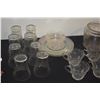 Image 3 : COLLECTION OF PLATES, CUPS, GLASSES, MUGS & JAR W/ETCHED "ROYAL LACE" DESIGNED BY HAZEL-ATLAS GLASS 
