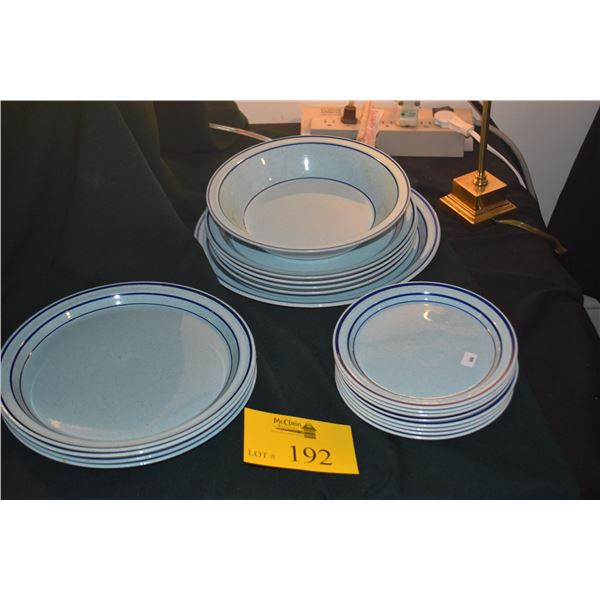 VINTAGE 1970'S BRENDON ERIN STONE LOUCH REE ARKLOW IRELAND PLATES & BOWLS (18 PCS)