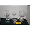 Image 1 : MIXED LOT: SPIEGELAU BRANDY SNIFTER, CRYSTAL MIXING GLASS, MARTINI GLASSES & PEDESTAL BOWLS BY J.G. 