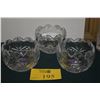 Image 1 : MARQUIS BY WATERFORD REGAL SCALLOP BOWLS (3 PCS)