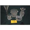 Image 1 : COLLECTION OF WATERFORD CRYSTAL ICE BUCKET, 7" VASE, CREAMER, WINE BOTTLE COASTER & SPIRIT OF AMERIC