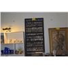 Image 1 : WALL ART PIECE, FAMOUS QUOTE ABOUT SUCCESS FROM RALPH WALDO EMERSON (27" X 54")