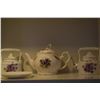 Image 3 : COLLECTION OF VINTAGE TEAPOTS, CUPS, SAUCERS & CREAMER (9 PCS)