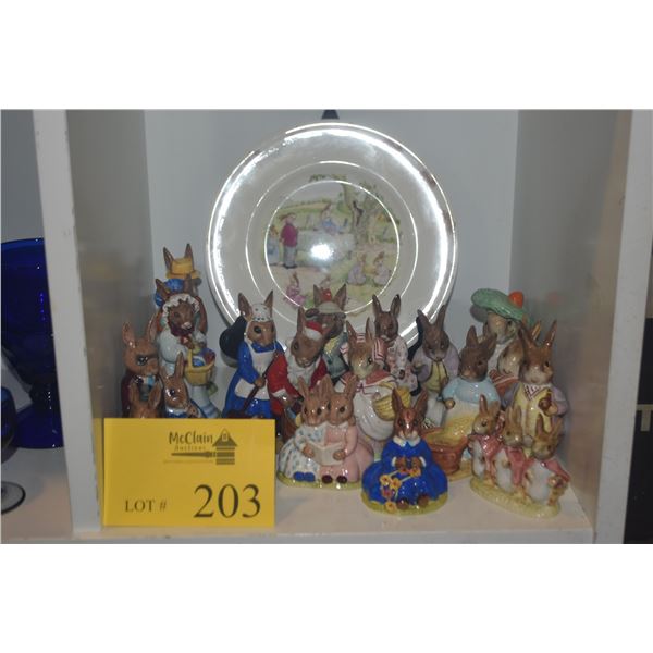 COLLECTION OF ASSORTED BEATRIX POTTER, ROYAL DOULTON FIGURINES & PLATE (19 PCS) (DOES NOT INCLUDE ST