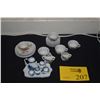 Image 1 : MINIATURE CUPS, SAUCERS & TEA SET (20 PCS)