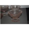 Image 2 : PINK DEPRESSION GLASSES, HAZEL ATLAS ROYAL LACE PINK SHERBERT DISHES & CARNIVAL GLASS BOWLS (16 PCS)