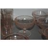 Image 3 : PINK DEPRESSION GLASSES, HAZEL ATLAS ROYAL LACE PINK SHERBERT DISHES & CARNIVAL GLASS BOWLS (16 PCS)