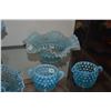 Image 2 : COLLECTION OF FENTON HOBNAIL VASES, BOWLS, CREAMER & SUGAR (11 PCS)