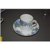 Image 4 : CHINA TEA CUPS & SANDWICH TRAY (11 PCS)
