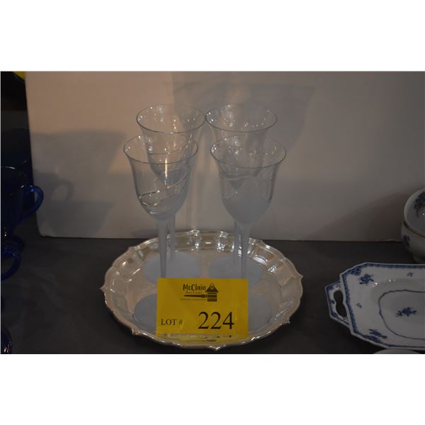 CRYSTAL STEMWARE (4 PCS) (DOES NOT INCLUDE TRAY)
