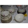 Image 10 : ROYAL COPENHAGEN FIRE BONE CHINA, FRIJENBORG PATTERN, SERVICE FOR 8 PLUS SERVING PIECES (68 PCS)