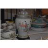 Image 3 : CHINESE POLYCHROME PORCELAIN GINGER JAR LAMP W/SHADE (27 1/2")