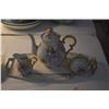 Image 2 : VINTAGE HAT PIN HOLDERS, PORCELAIN TRAYS, PORCELAIN TEA SET & CERAMIC CAKE SERVER (10 PCS)