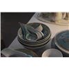Image 4 : VINTAGE CHINESE CHINOISERIE FAMILLE ROSE BOWLS, PLATES, TEAPOT, CUPS, DISHES, SPOONS, ETC. (88 PCS)
