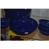 Image 2 : COBALT BLUE FIESTA WARE BOWLS & PLATE (8 PCS)