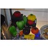 Image 1 : MURANO GLASS VEGETABLES (10 PCS) (DOES NOT INCLUDE STANDS)