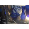 Image 4 : COLLECTION OF COBALT BLUE VASES, BASKET, MOSSER GLASS DISH & BOWL W/BLUE GRAPE MOTIF (13 PCS)