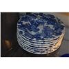 Image 5 : COLLECTION OF COBALT BLUE VASES, BASKET, MOSSER GLASS DISH & BOWL W/BLUE GRAPE MOTIF (13 PCS)