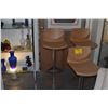 Image 2 : LAPALMA KAI S39 BAR STOOLS W/ADJUSTABLE HEIGHT (3 PCS)