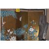 Image 3 : 4 PANEL JAPANESE SCREEN, BIRDS & FLOWERS (35" X 70")