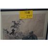 Image 1 : FRAMED CHINESE LANDSCAPE PAINTING; CHOP SIGNED (17 3/4" X 12 1/2")