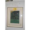 Image 1 : FRAMED JAPANESE POLYCHROME PRINT; SIGNED (21" X 26")