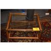 Image 1 : RATTAN GLASS TOP TABLE (28" X 22" X 17")