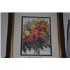 Image 2 : FRAMED PRINT, "MERCI BOUQUET"; PEGGY CHUN (12 1/2" X 14 1/2")