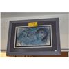 Image 1 : FRAMED MARC CHAGALL REPRODUCTION INK PRINT, IMPRESSIONISM FIGURATIVE (9" X 14")