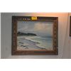 Image 1 : FRAMED OIL ON CANVAS, SEASCAPE; SIGNED C.S. MAREK, 1966 (TERMITE DAMAGE TO FRAME)