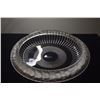 Image 2 : LALIQUE CRYSTAL MARGUERITES BOWL, FROSTED DAISY RIM & RIBBED SIDES (14 1/2" X 3")