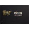 Image 2 : CHINESE STONE LION CARVINGS (1 W/STAND)) (2 PCS)