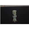 Image 2 : CHINESE JADEITE CARVED MINIATURE ARCHAIC VASE W/STAND (2 1/4")