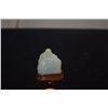 Image 2 : CHINESE NEPHRITE JADE BOY & ELEPHANT W/STAND (1 1/4" X 1 3/8")