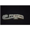 Image 2 : CHINESE NEPHRITE RETICULATED DRAGON BUCKLE (3 5/8")