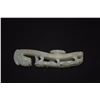 Image 4 : CHINESE NEPHRITE RETICULATED DRAGON BUCKLE (3 5/8")