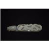 Image 5 : CHINESE NEPHRITE RETICULATED DRAGON BUCKLE (3 5/8")