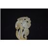 Image 2 : CHINESE NEPHRITE JADE FUNGUS & BAT, LONG LIFE WISHES (3" X 1 3/4")