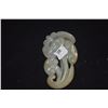 Image 3 : CHINESE NEPHRITE JADE FUNGUS & BAT, LONG LIFE WISHES (3" X 1 3/4")